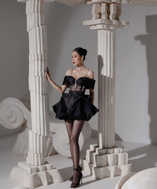 Váy hai dây trễ vai DZUNG BIEZ